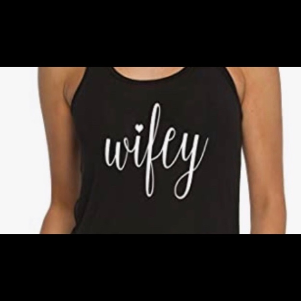 Mansy- Wifey Racerback Tank Top - Picture 2 of 7